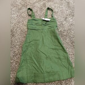 Abercrombie Emerson Linen Blend Green Skort XXS NWT
